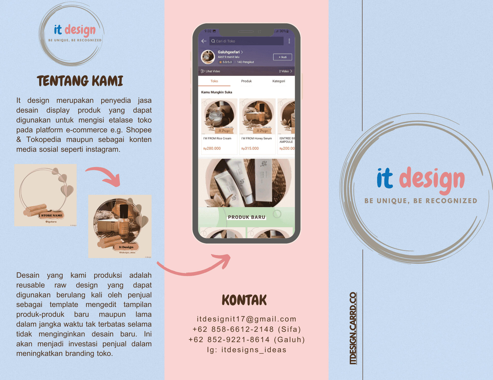 It Design brochure Outside